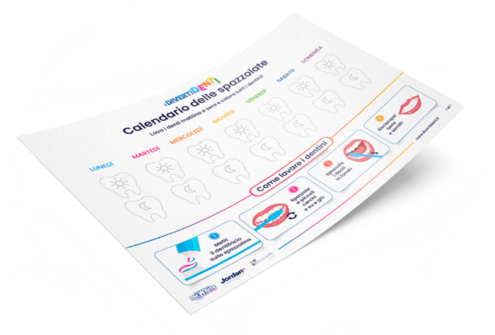Immagine con il calendario delle spazzolate da scaricare e salvare