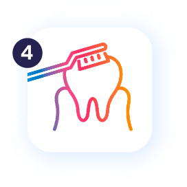 Come lavarsi i denti: spazzolino sul dente