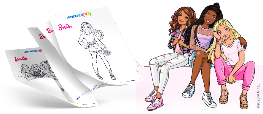 Disegni da colorare Barbie Mattel